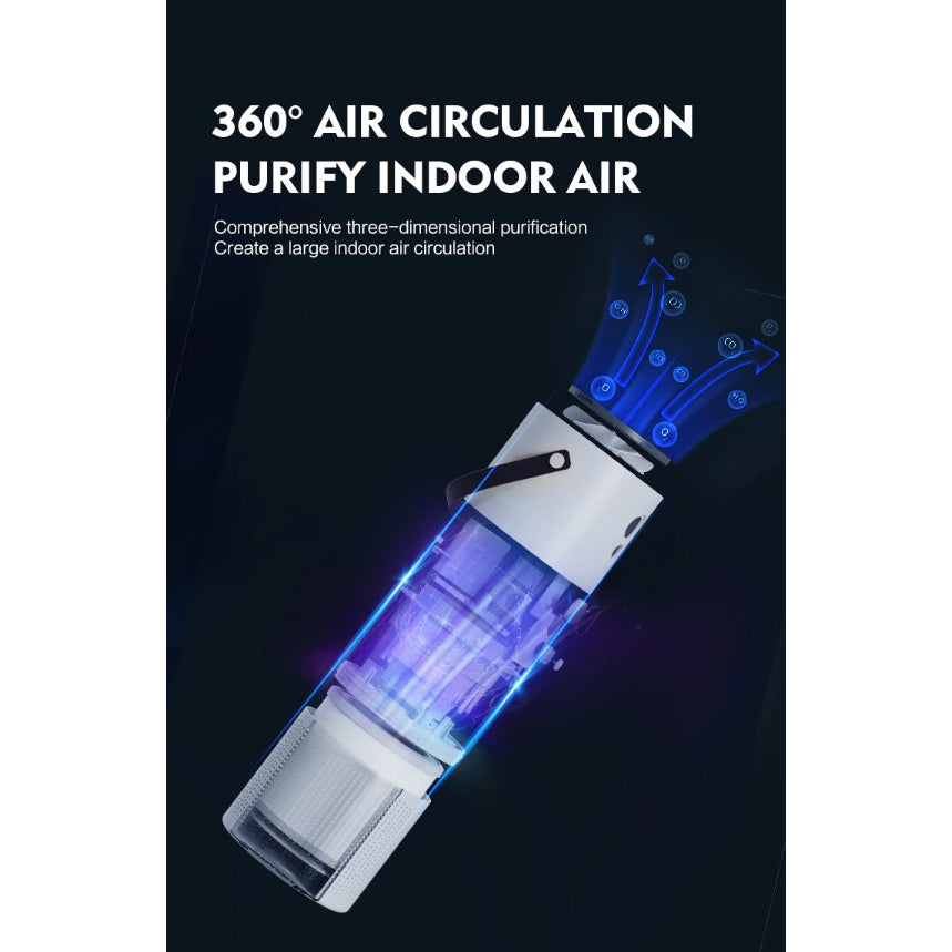 ❤️NEW 2023 Portable Air Purifier Home OLED Screen USB HEPA Filter Mini Air Purifier Carbon Dust Removal❤️SG Seller❤️